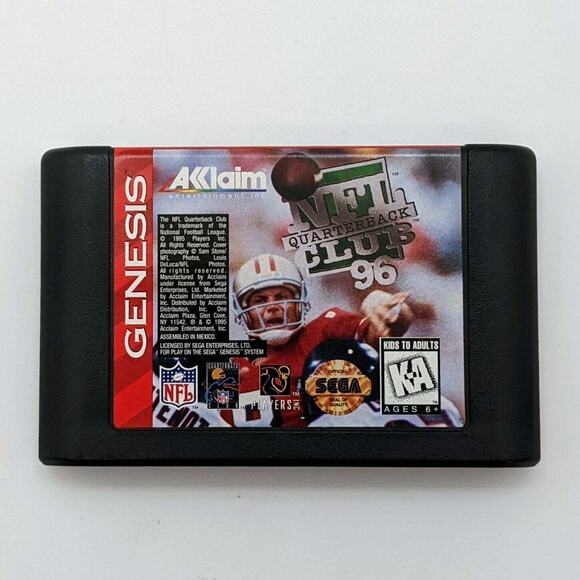 Sonic the Hedgehog 2 NFL Quarterback Club 96 Sega Genesis Video Game Lot - Picture 3 of 9